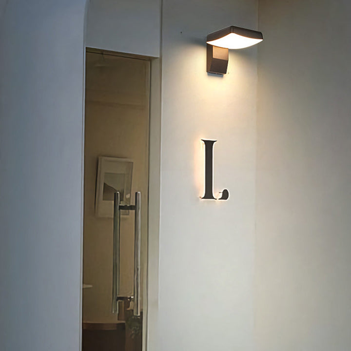 Minimalist Square Aluminum Rotatable LED Wall Sconce