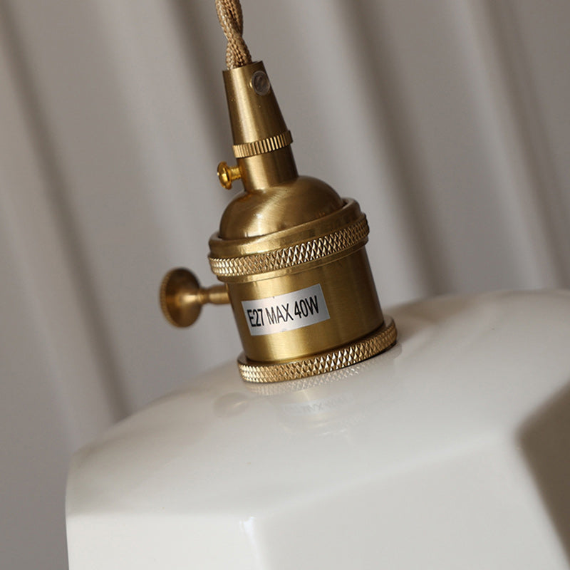 Traditional Cylinder Ceramic Pendant Light