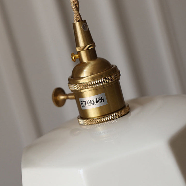 Traditional Cylinder Ceramic Pendant Light
