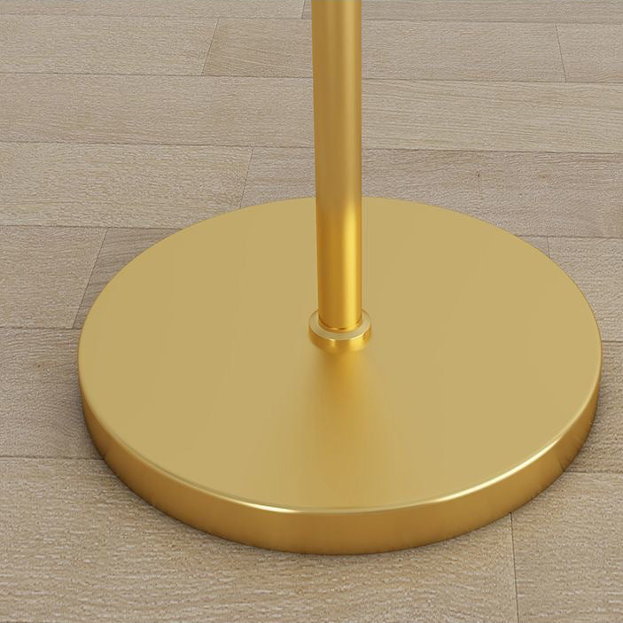 Contemporary Oval Crystal Floor Lamp