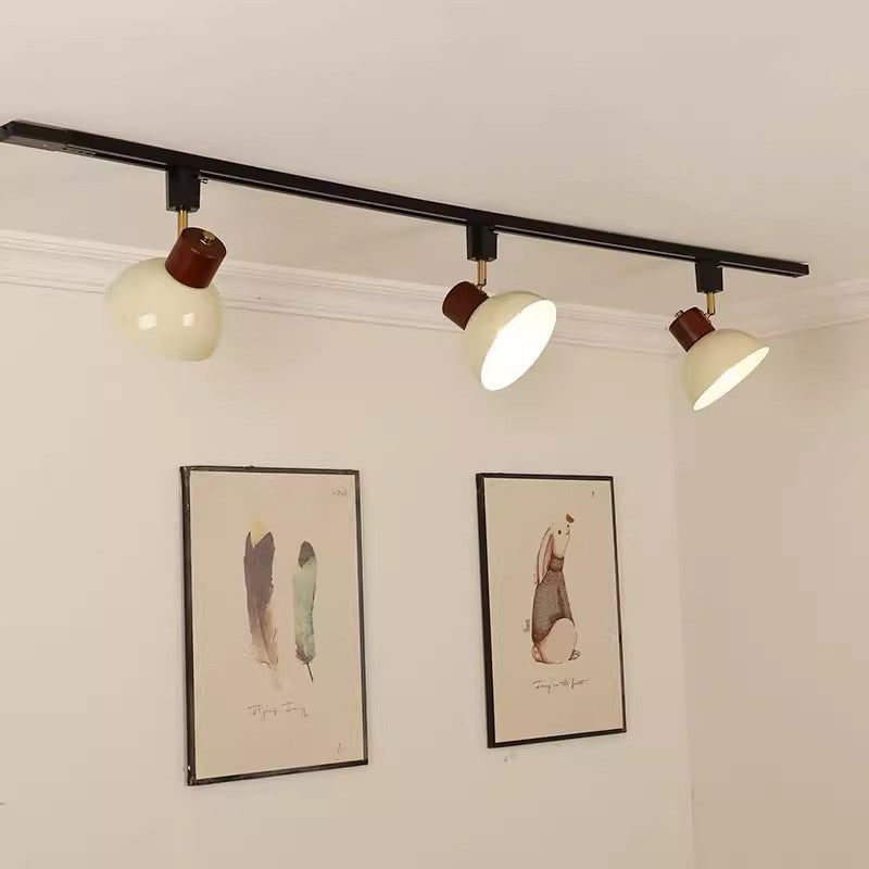 Contemporary Wood Adjustable Track Light