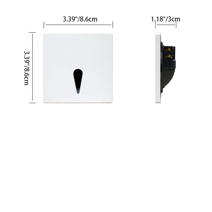 Minimalist Square Aluminum Waterproof LED Wall Sconce