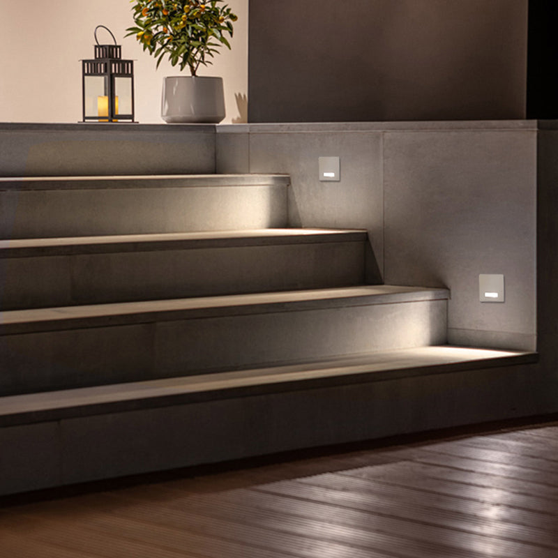 Minimalist Square Aluminum Waterproof LED Wall Sconce