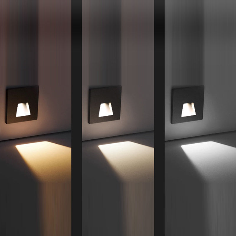 Minimalist Square Aluminum Waterproof LED Wall Sconce