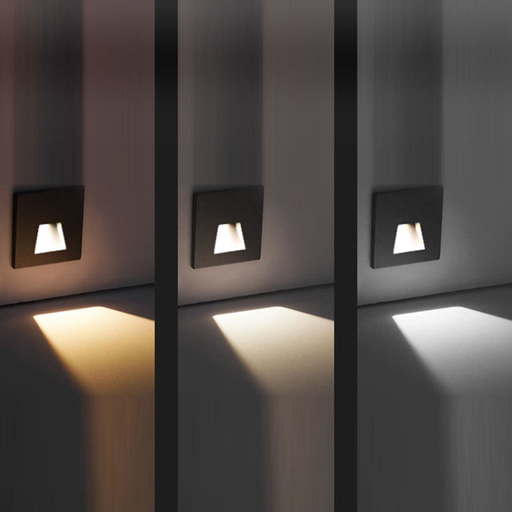 Minimalist Square Aluminum Waterproof LED Wall Sconce