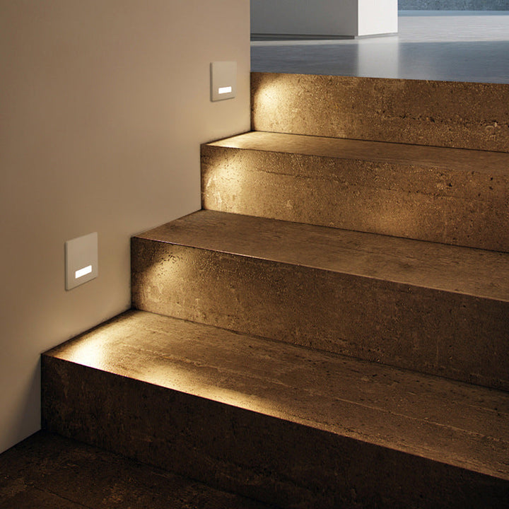 Minimalist Square Aluminum Waterproof LED Wall Sconce