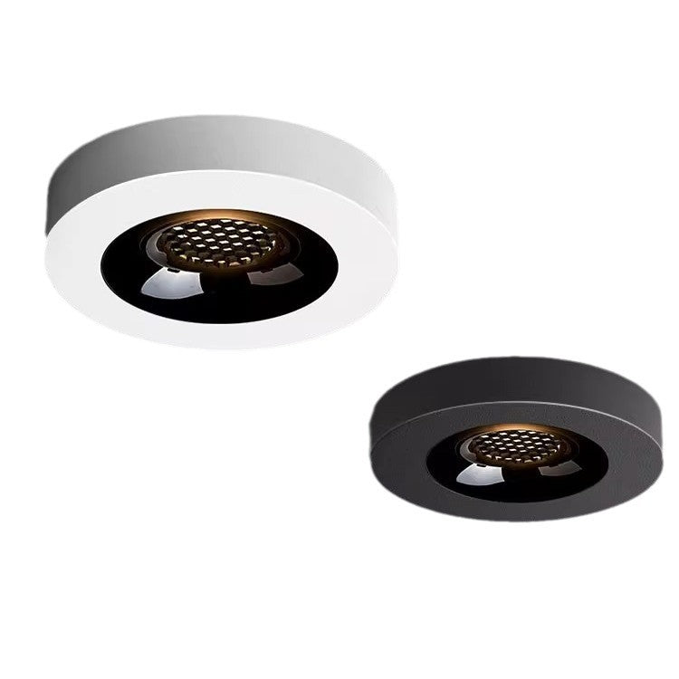 Minimalist Round Iron LED Flush Mount Ceiling Light