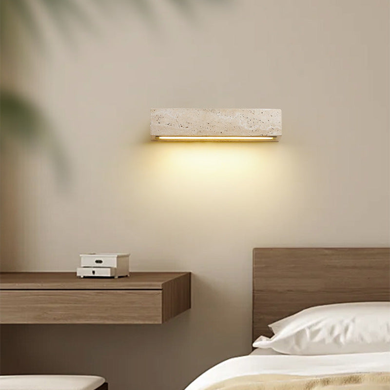 Contemporary Rectangular Waterproof LED Wall Sconce