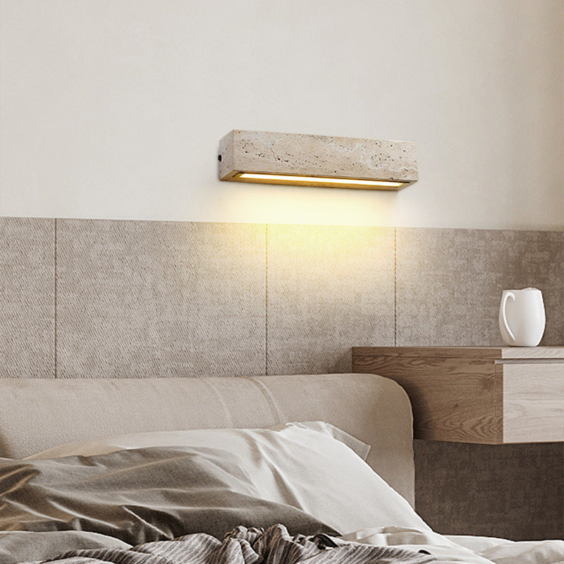 Contemporary Rectangular Waterproof LED Wall Sconce