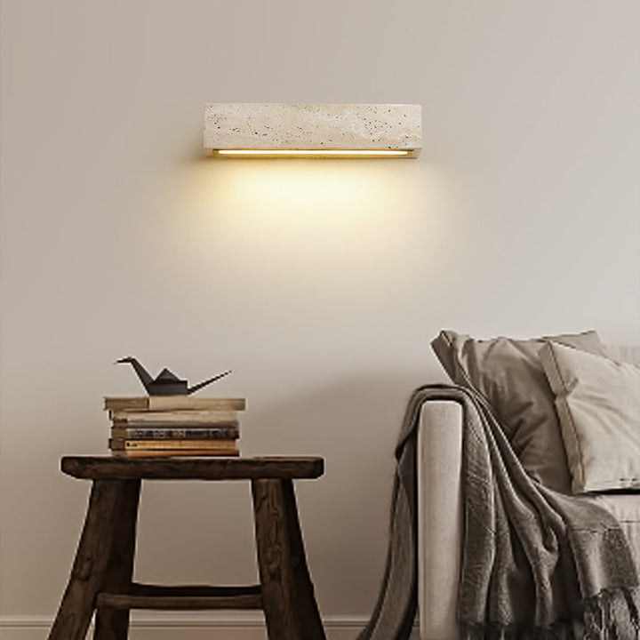 Contemporary Rectangular Waterproof LED Wall Sconce