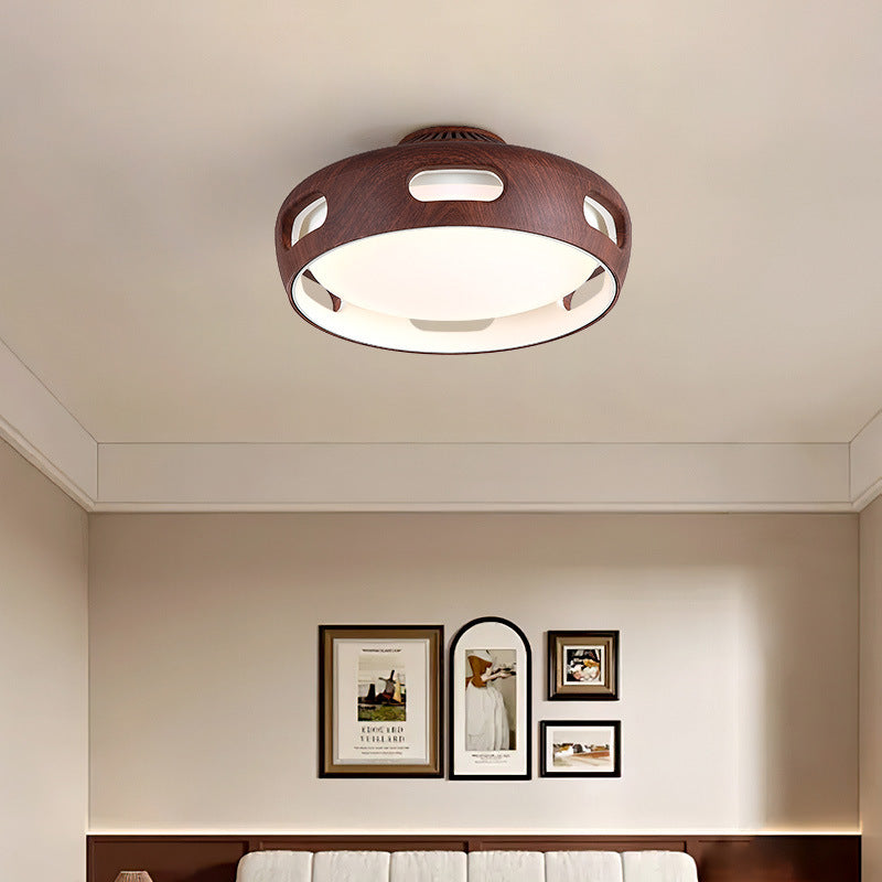 Contemporary Round Acrylic LED Ceiling Fan Light