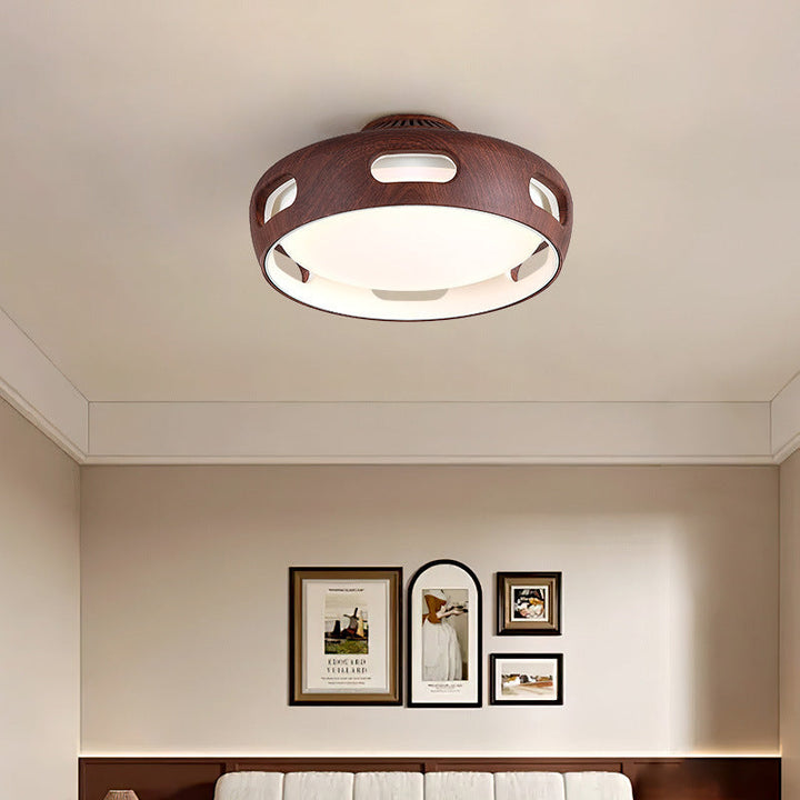 Contemporary Round Acrylic LED Ceiling Fan Light