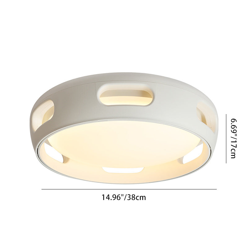 Contemporary Round Acrylic LED Ceiling Fan Light