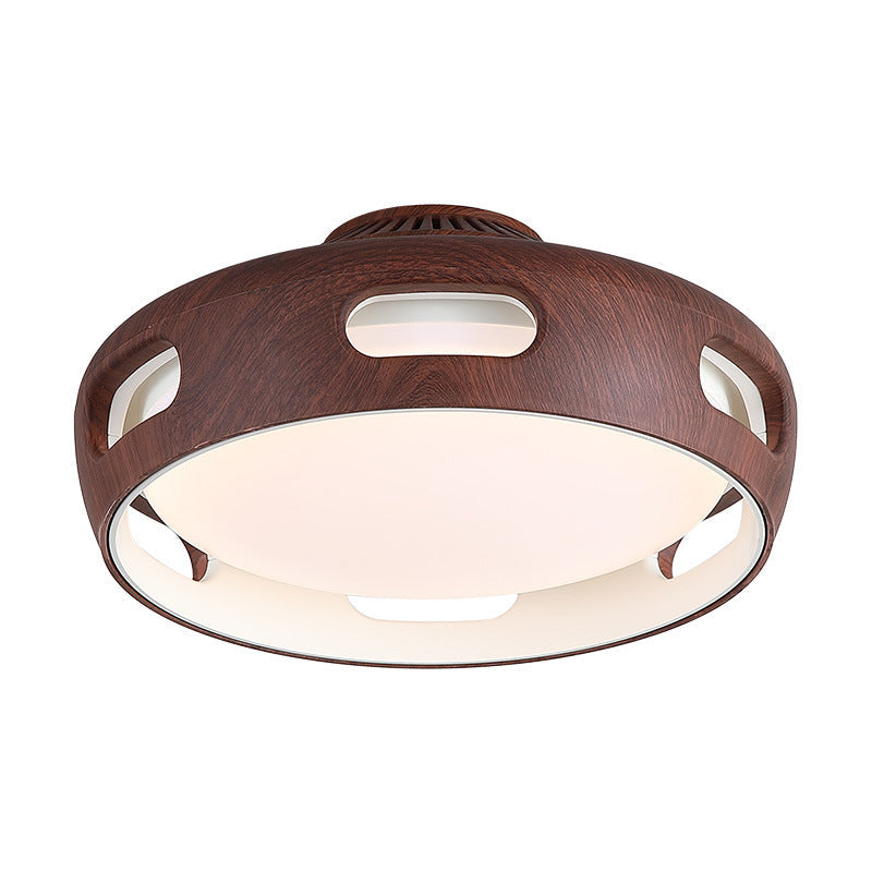 Contemporary Round Acrylic LED Ceiling Fan Light