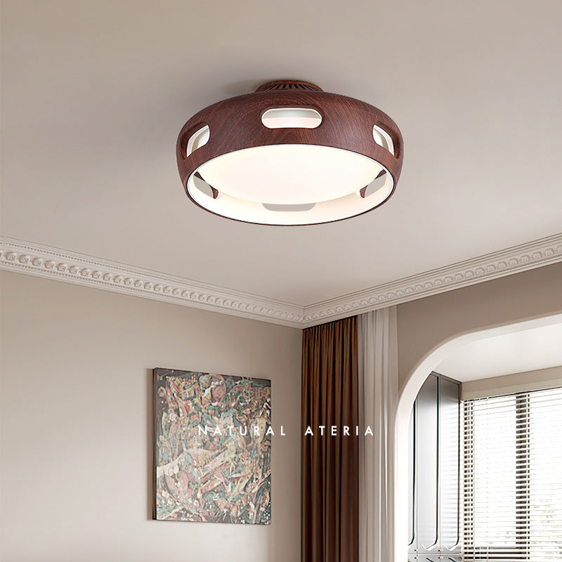 Contemporary Round Acrylic LED Ceiling Fan Light