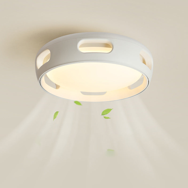 Contemporary Round Acrylic LED Ceiling Fan Light