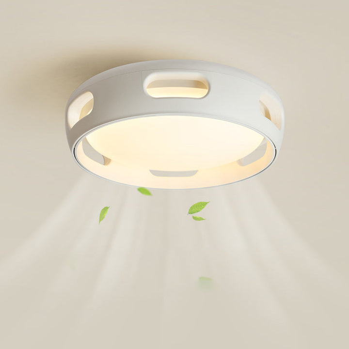 Contemporary Round Acrylic LED Ceiling Fan Light