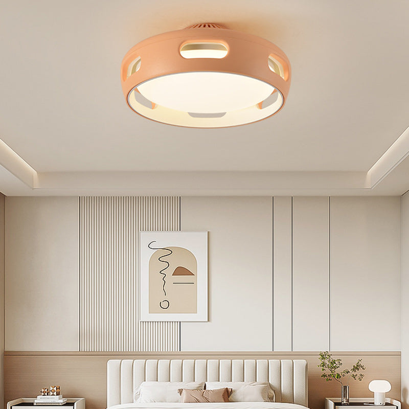 Contemporary Round Acrylic LED Ceiling Fan Light