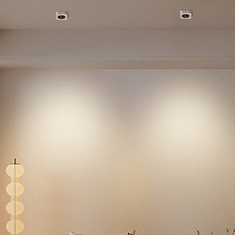 Minimalist Rectangular Iron LED Flush Mount Ceiling Light