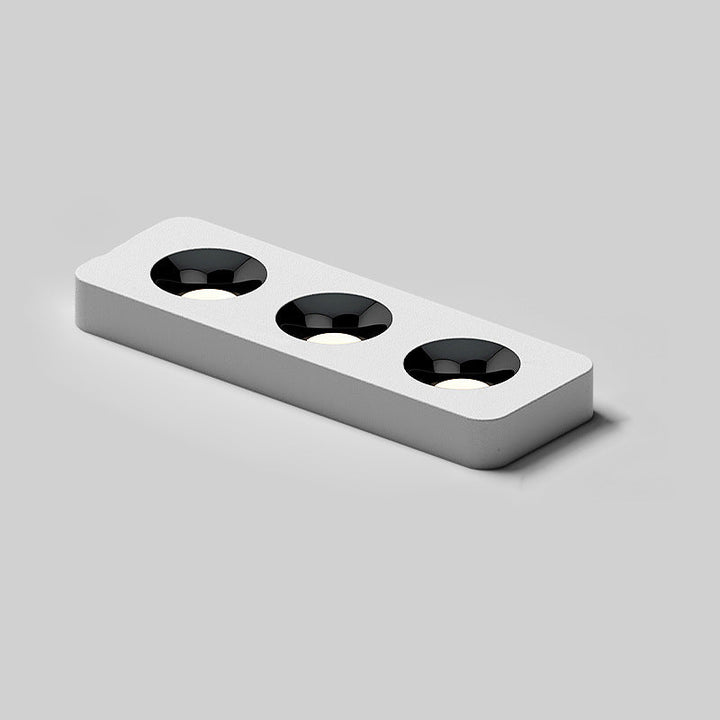Minimalist Rectangular Iron LED Flush Mount Ceiling Light