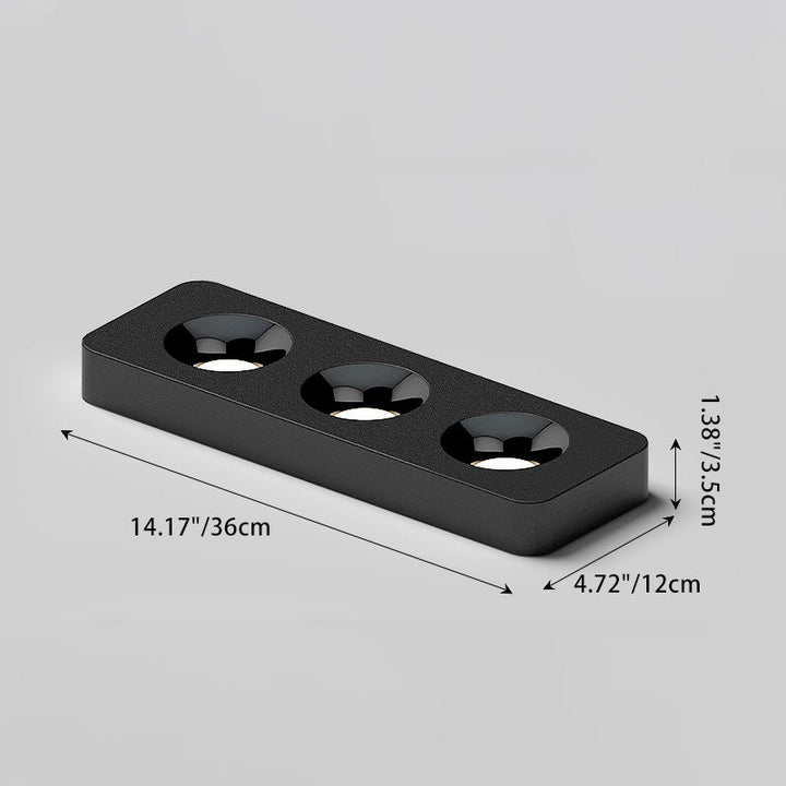 Minimalist Rectangular Iron LED Flush Mount Ceiling Light
