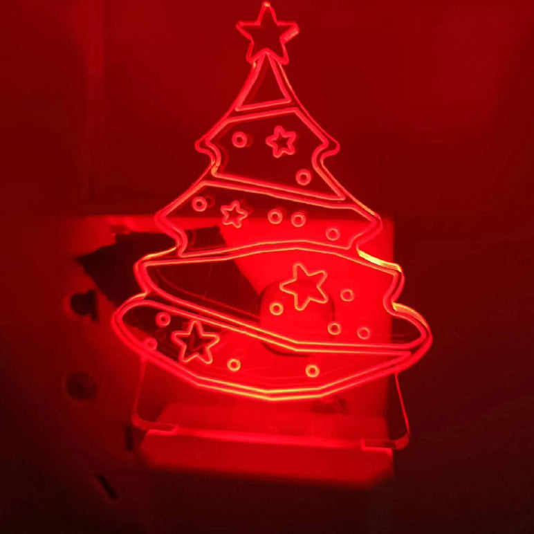 Acrylic Christmas Tree Wall Sconce