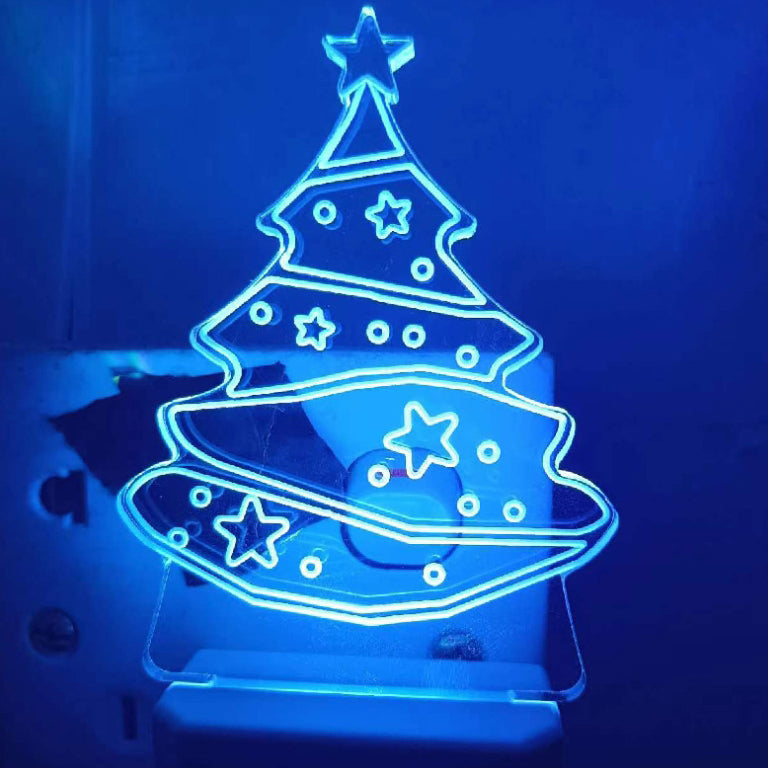 Acrylic Christmas Tree Wall Sconce
