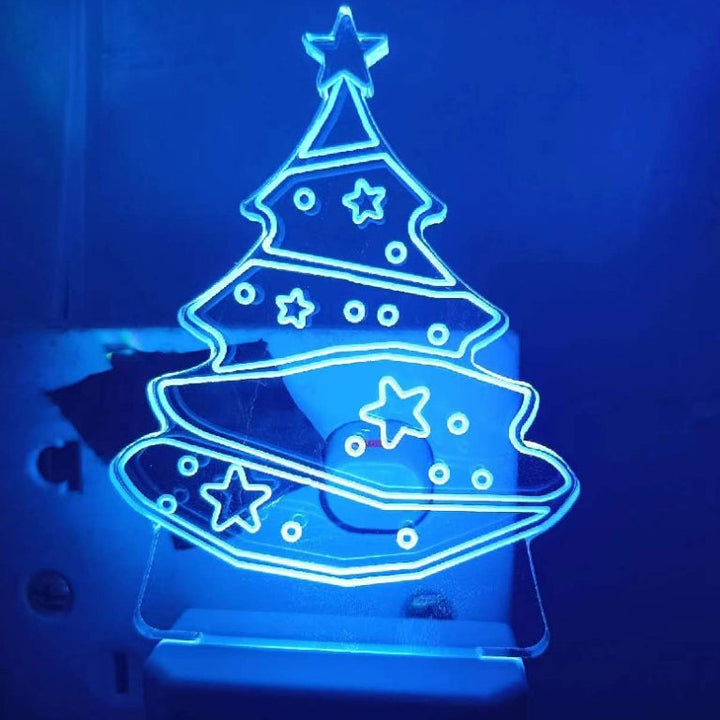 Acrylic Christmas Tree Wall Sconce