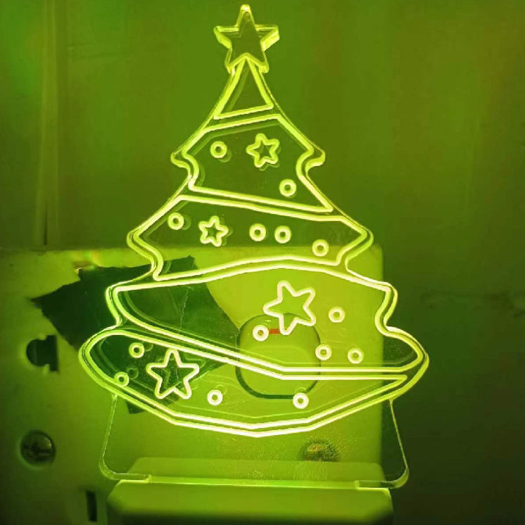 Acrylic Christmas Tree Wall Sconce