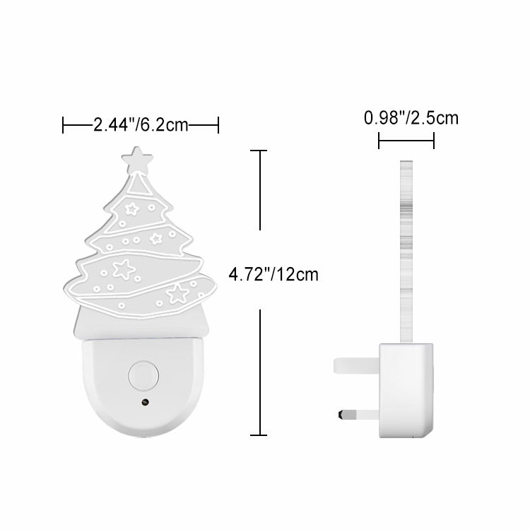 Acrylic Christmas Tree Wall Sconce