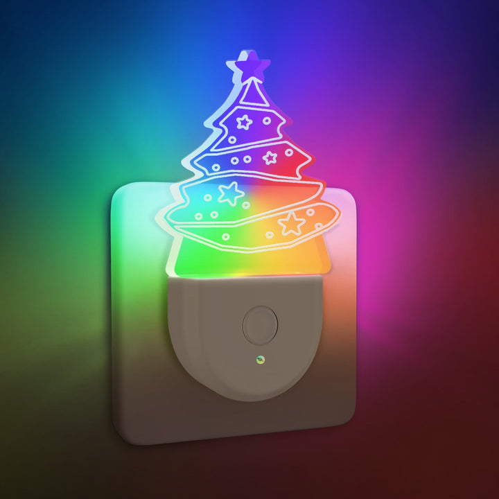 Acrylic Christmas Tree Wall Sconce