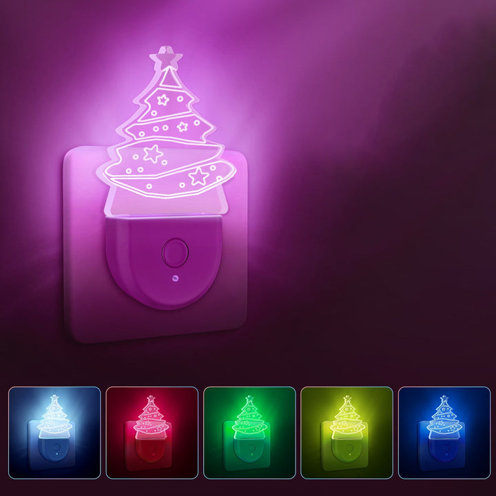 Acrylic Christmas Tree Wall Sconce