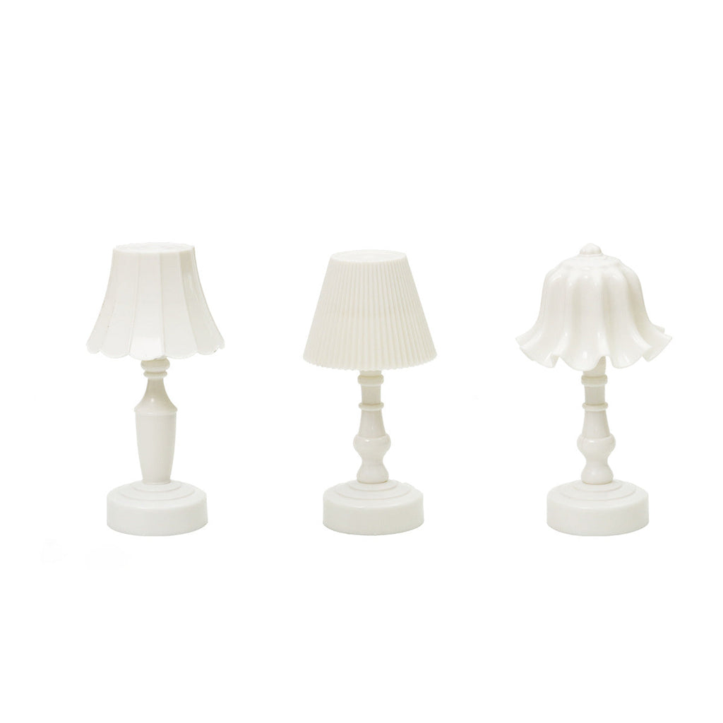 Contemporary Nordic Battery ABS Flower Pleated LED Table Lamp Night Light For Bedside