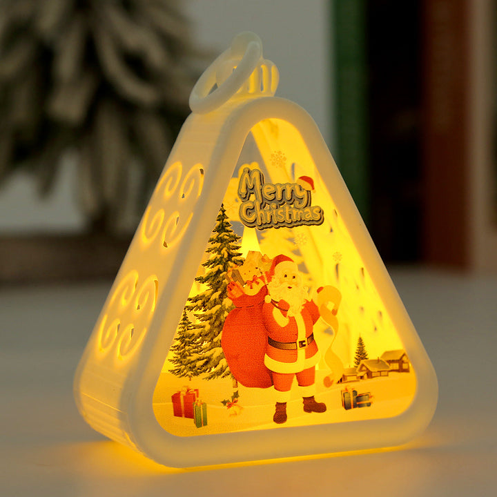 Santa Snowman Deer Tree LED Lamp