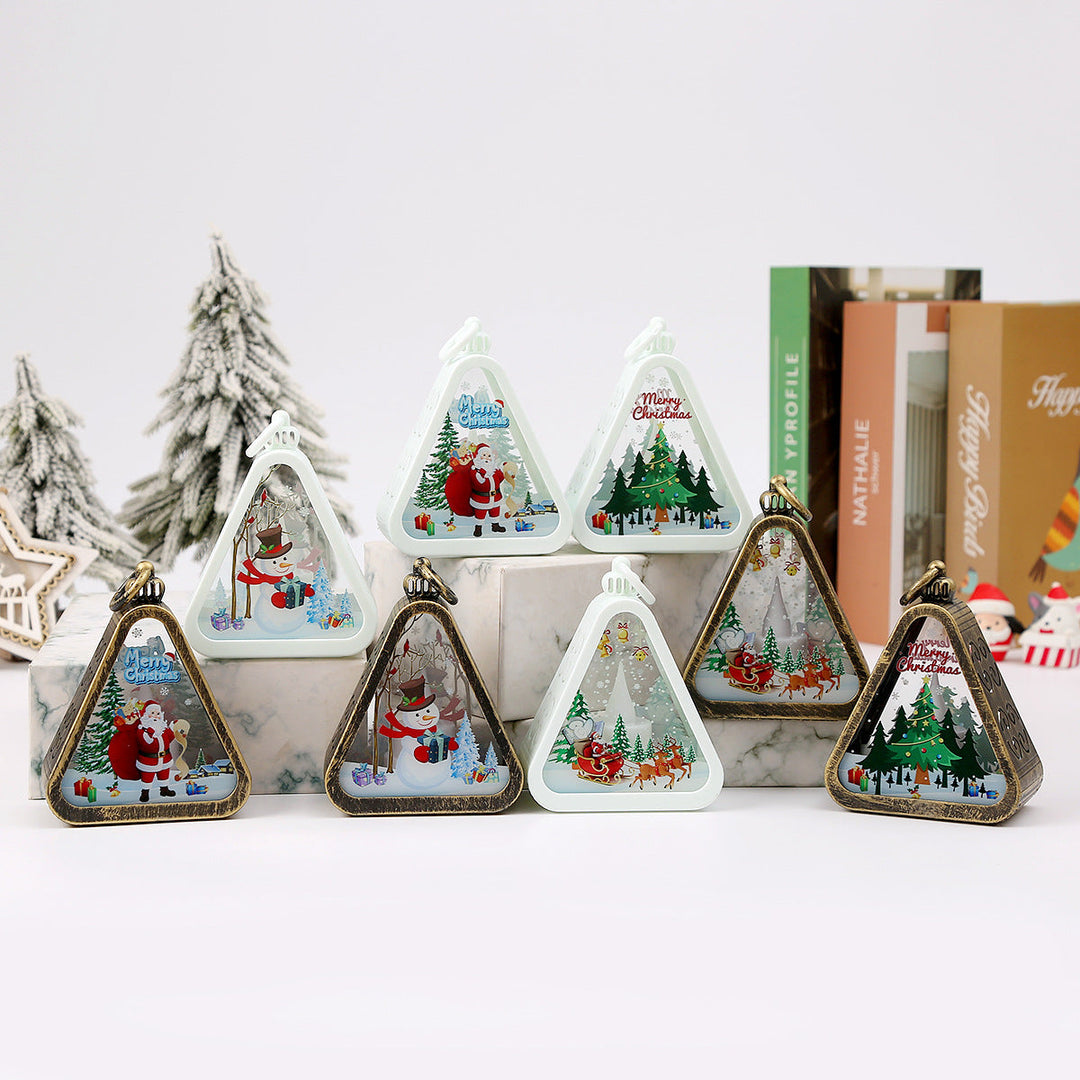 Santa Snowman Deer Tree LED Lamp