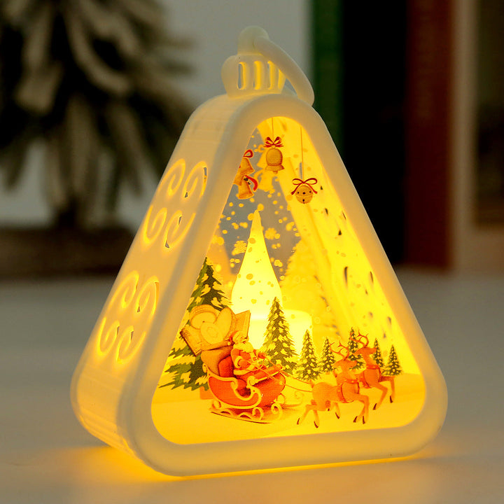 Santa Snowman Deer Tree LED Lamp