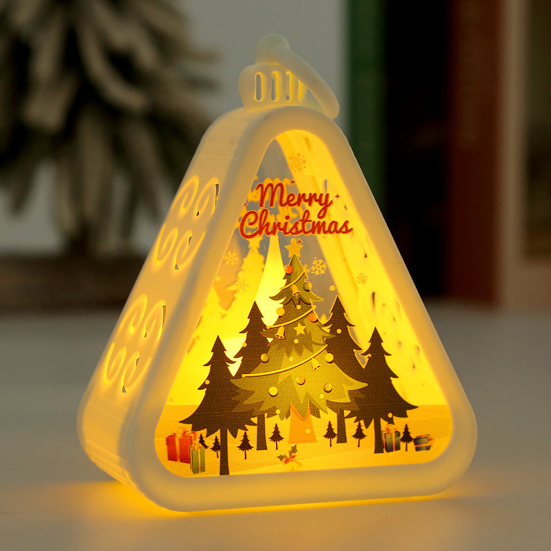 Santa Snowman Deer Tree LED Lamp