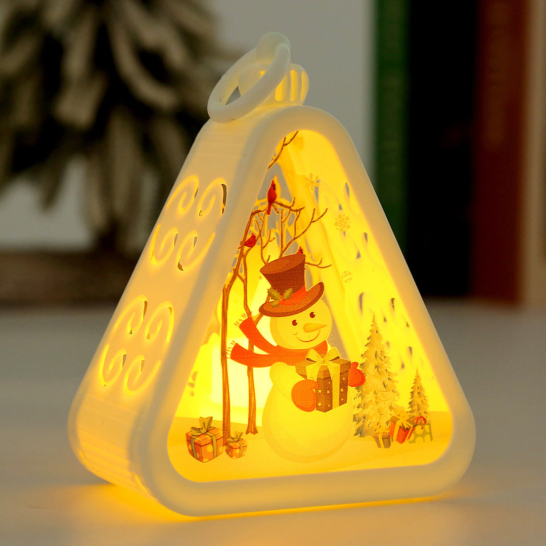 Santa Snowman Deer Tree LED Lamp