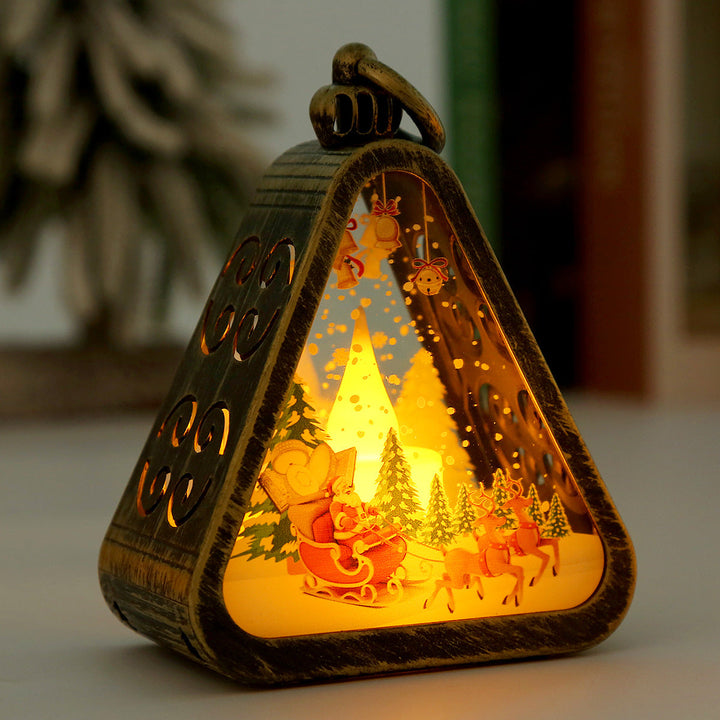 Santa Snowman Deer Tree LED Lamp