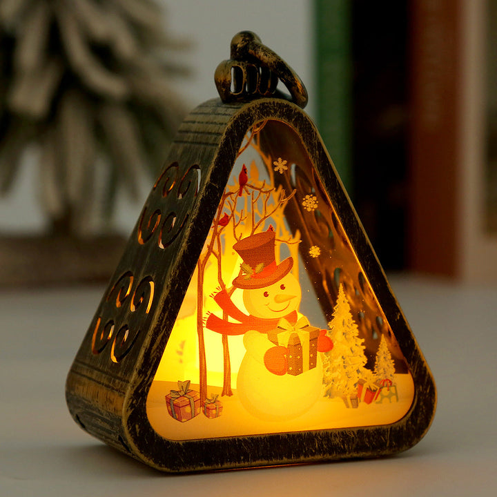 Santa Snowman Deer Tree LED Lamp