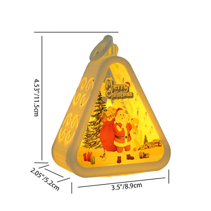 Santa Snowman Deer Tree LED Lamp