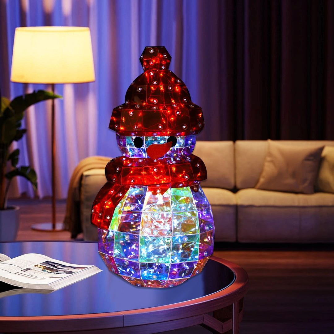 Laser Snowman LED Bedside Table Lamp