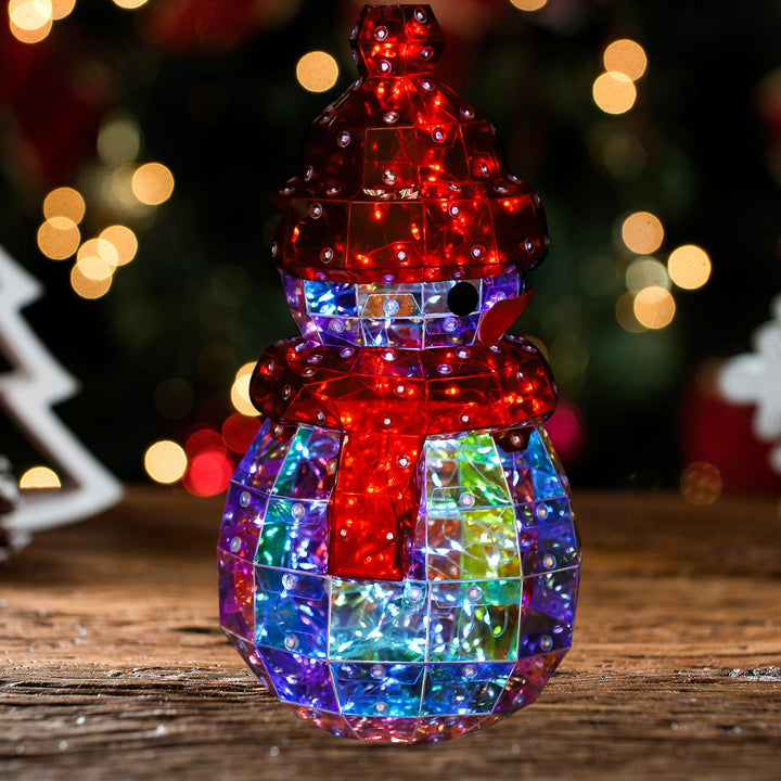 Laser Snowman LED Bedside Table Lamp