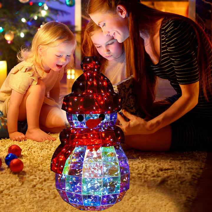 Laser Snowman LED Bedside Table Lamp