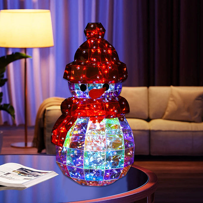 Laser Snowman LED Bedside Table Lamp