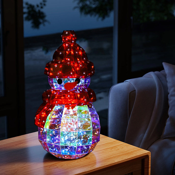 Laser Snowman LED Bedside Table Lamp