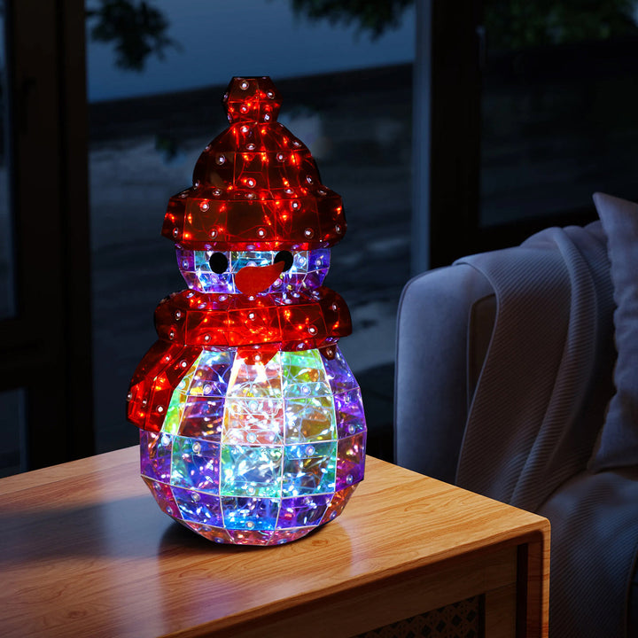 Laser Snowman LED Bedside Table Lamp