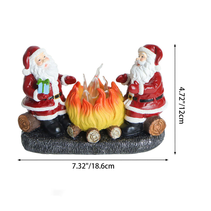 Battery Flame Candle Santa Night Light