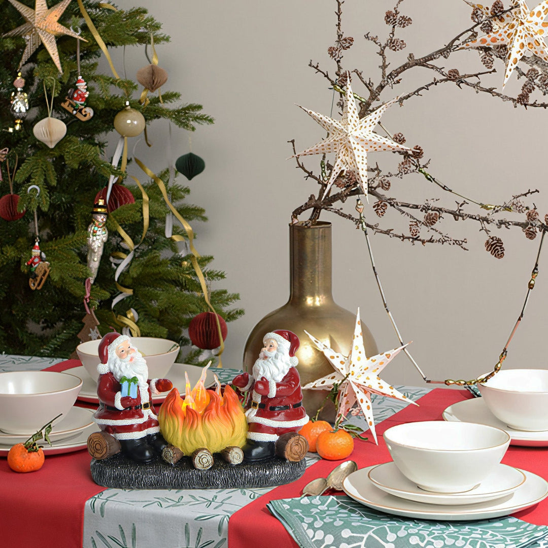 Battery Flame Candle Santa Night Light