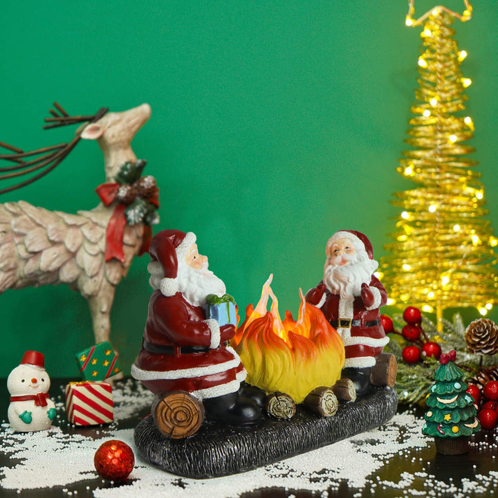 Battery Flame Candle Santa Night Light
